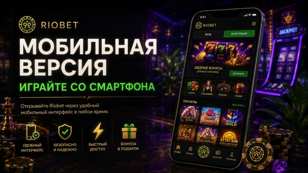 Мобильная версия Riobet