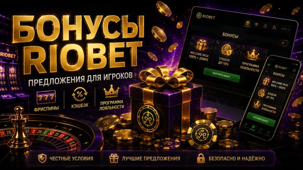 Бонусы Riobet — фриспины, кэшбэк и программа лояльности