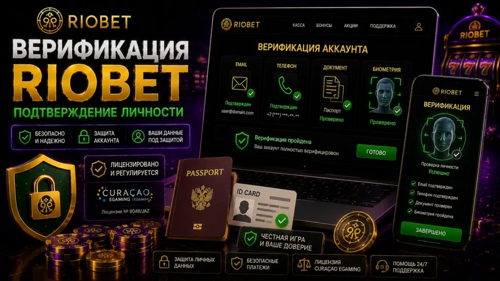 Верификация Riobet — документы и подтверждение личности