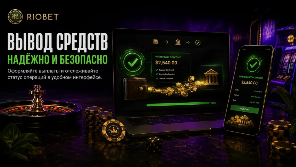 Вывод денег из Riobet