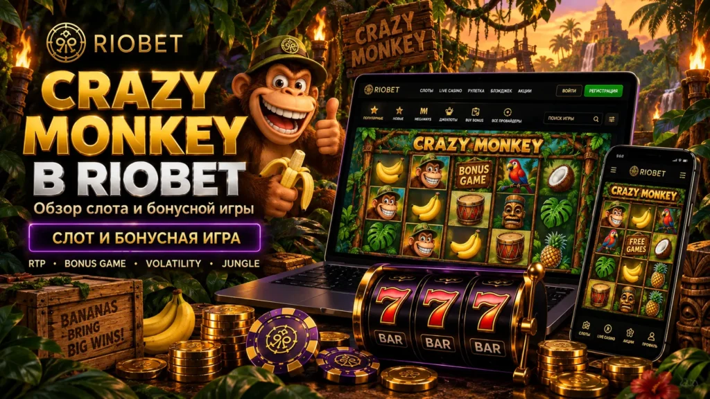 Crazy Monkey в Riobet — обзор слота и бонусной игры
