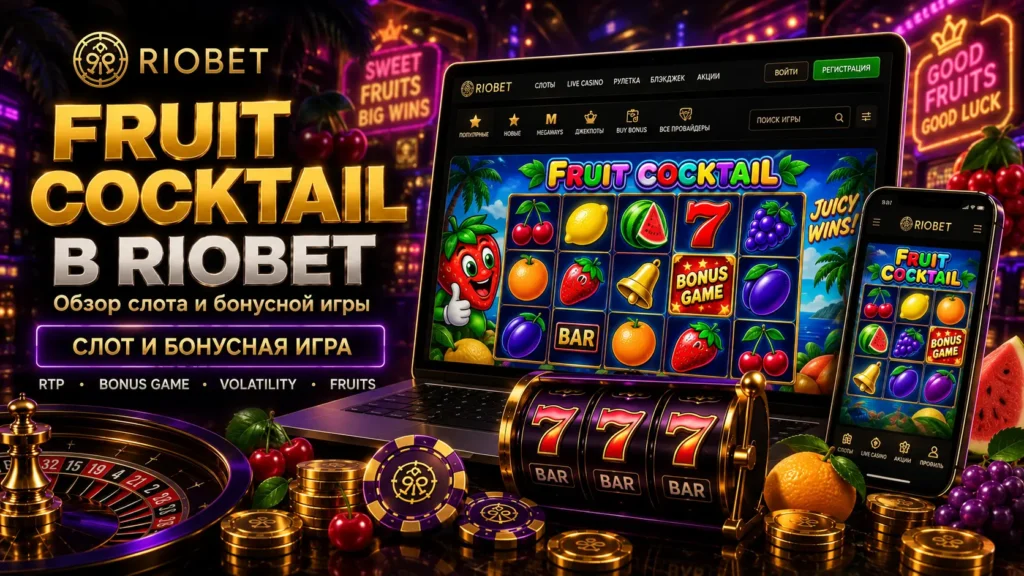 Fruit Cocktail в Riobet — обзор слота и бонусной игры