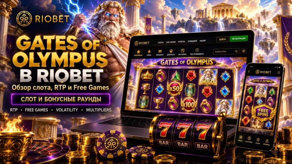 Gates of Olympus в Riobet — обзор слота, RTP и Free Games