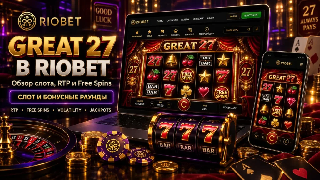 Great 27 в Riobet — обзор слота, RTP и Free Spins