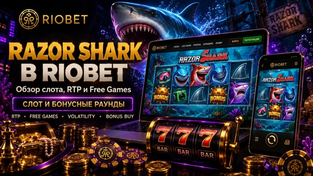 Razor Shark в Riobet — обзор слота, RTP и Free Games