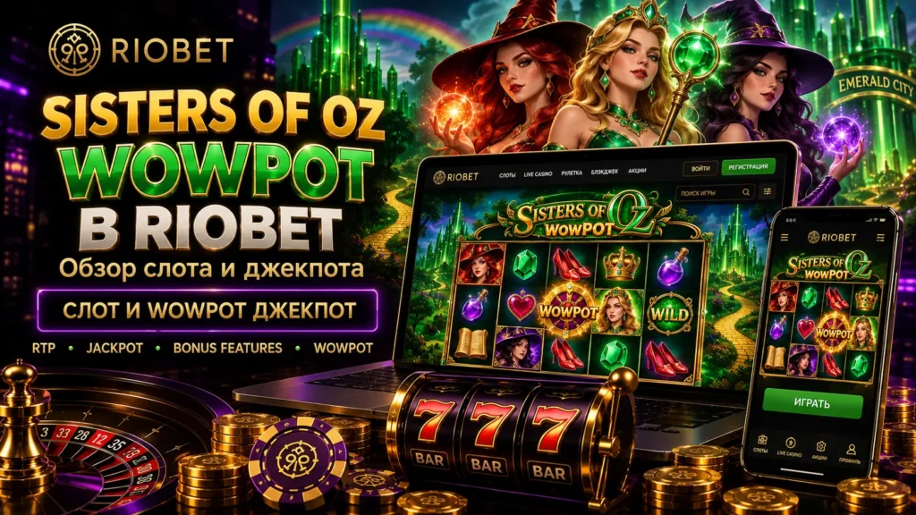 Sisters of Oz WowPot в Riobet — обзор слота и джекпота